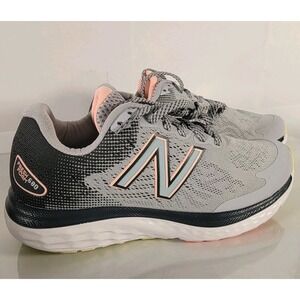 New Balance Gray and Coral Athletic Shoes